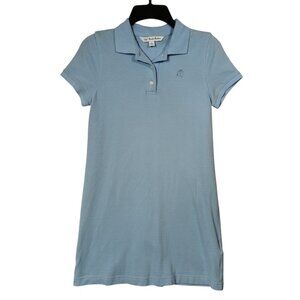346 Brooks Brothers Girl's Polo Shirt Dress Blue Size Large (10-12)